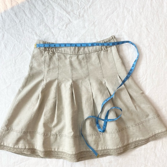 H&M Linen Blend Pleated Skirt - Picture 5 of 12